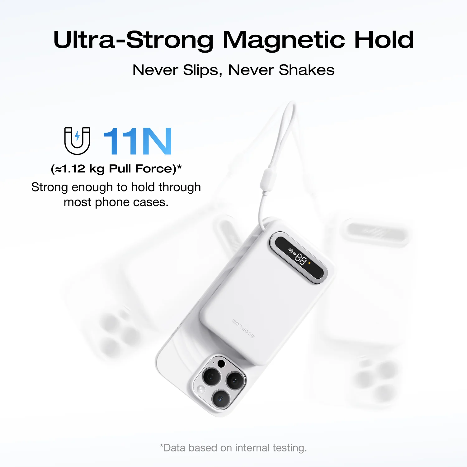 EcoFlow RAPID Mag Qi2.2 Magnetic Power Bank (10,000mAh, 25W, Built-in USB-C Cable) - Image 12