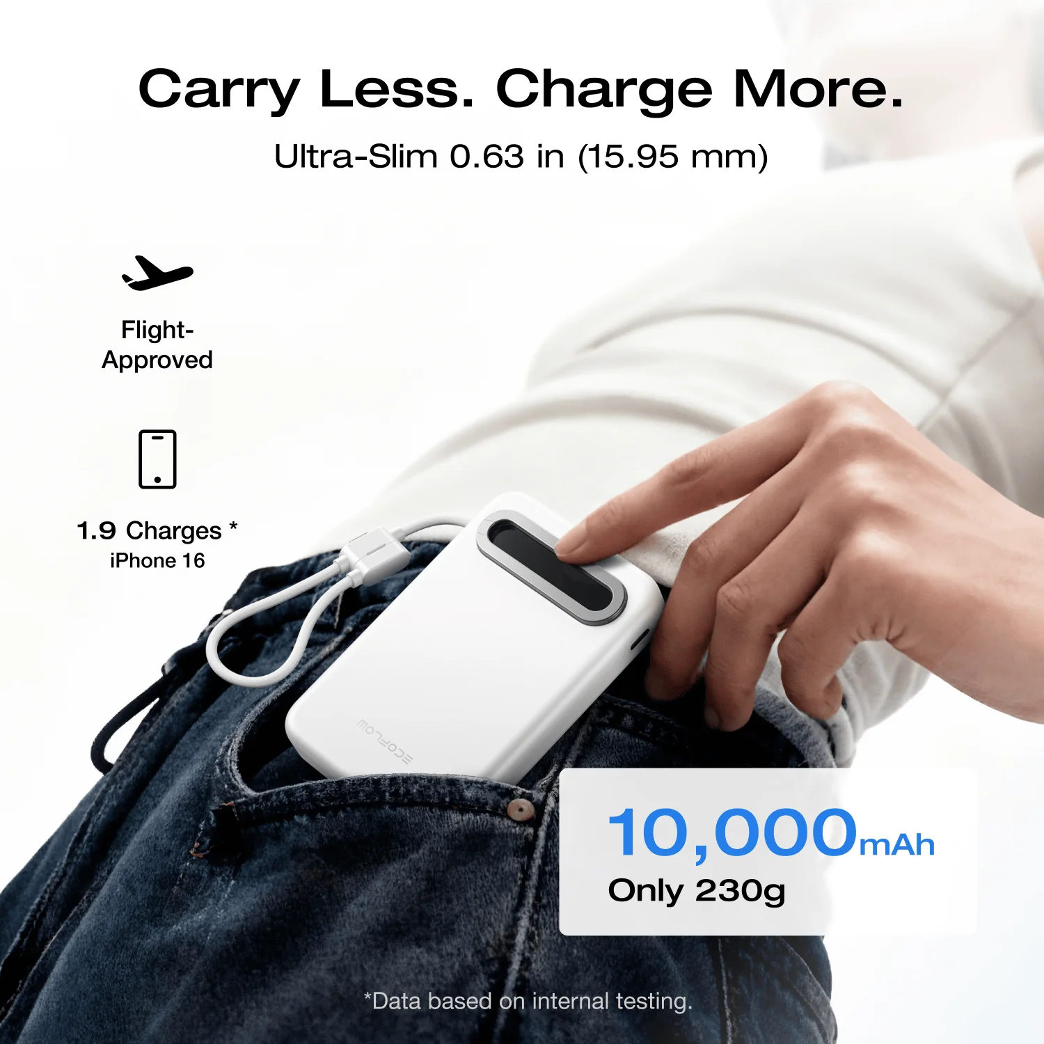 EcoFlow RAPID Mag Qi2.2 Magnetic Power Bank (10,000mAh, 25W, Built-in USB-C Cable) - Image 13
