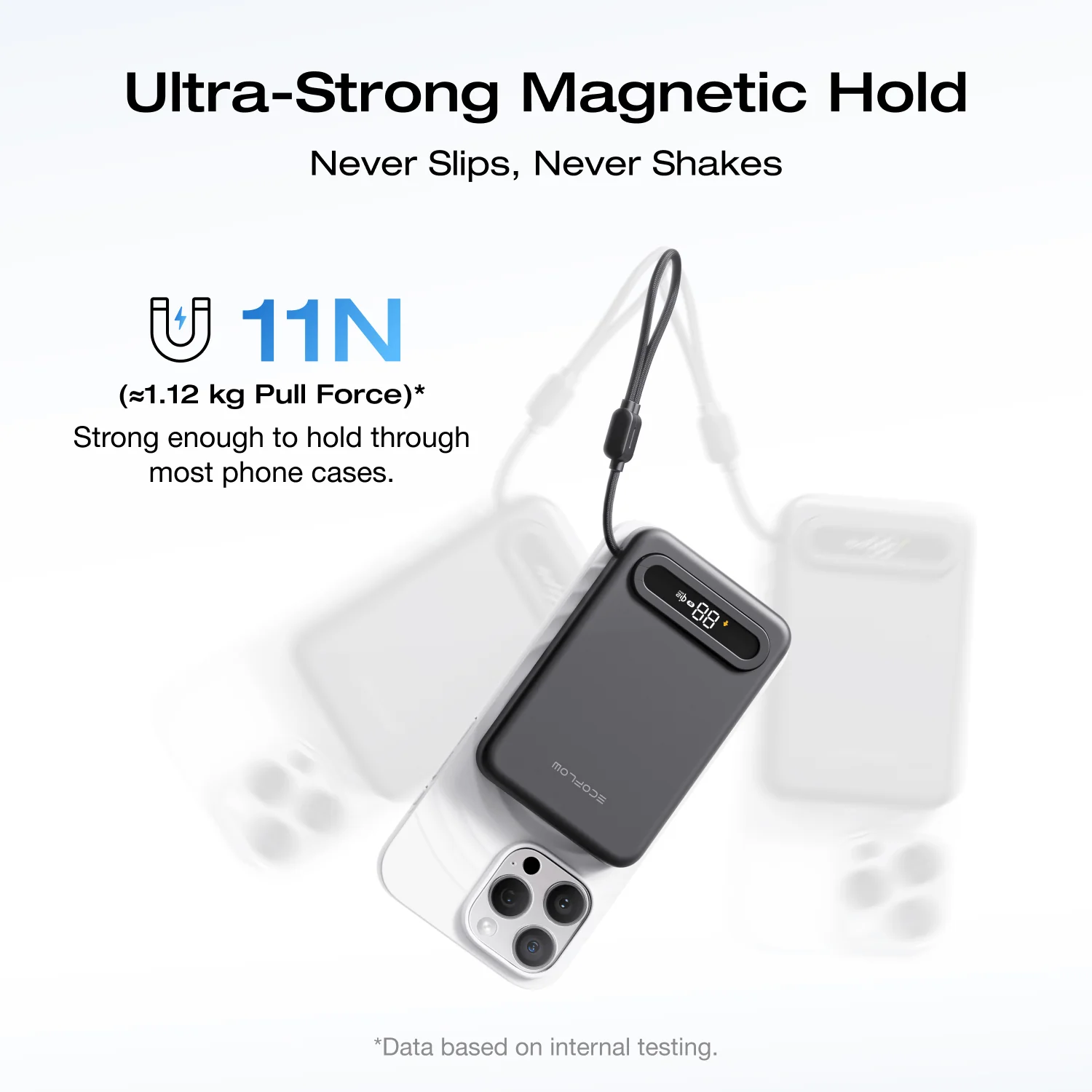 EcoFlow RAPID Mag Qi2.2 Magnetic Power Bank (10,000mAh, 25W, Built-in USB-C Cable) - Image 5