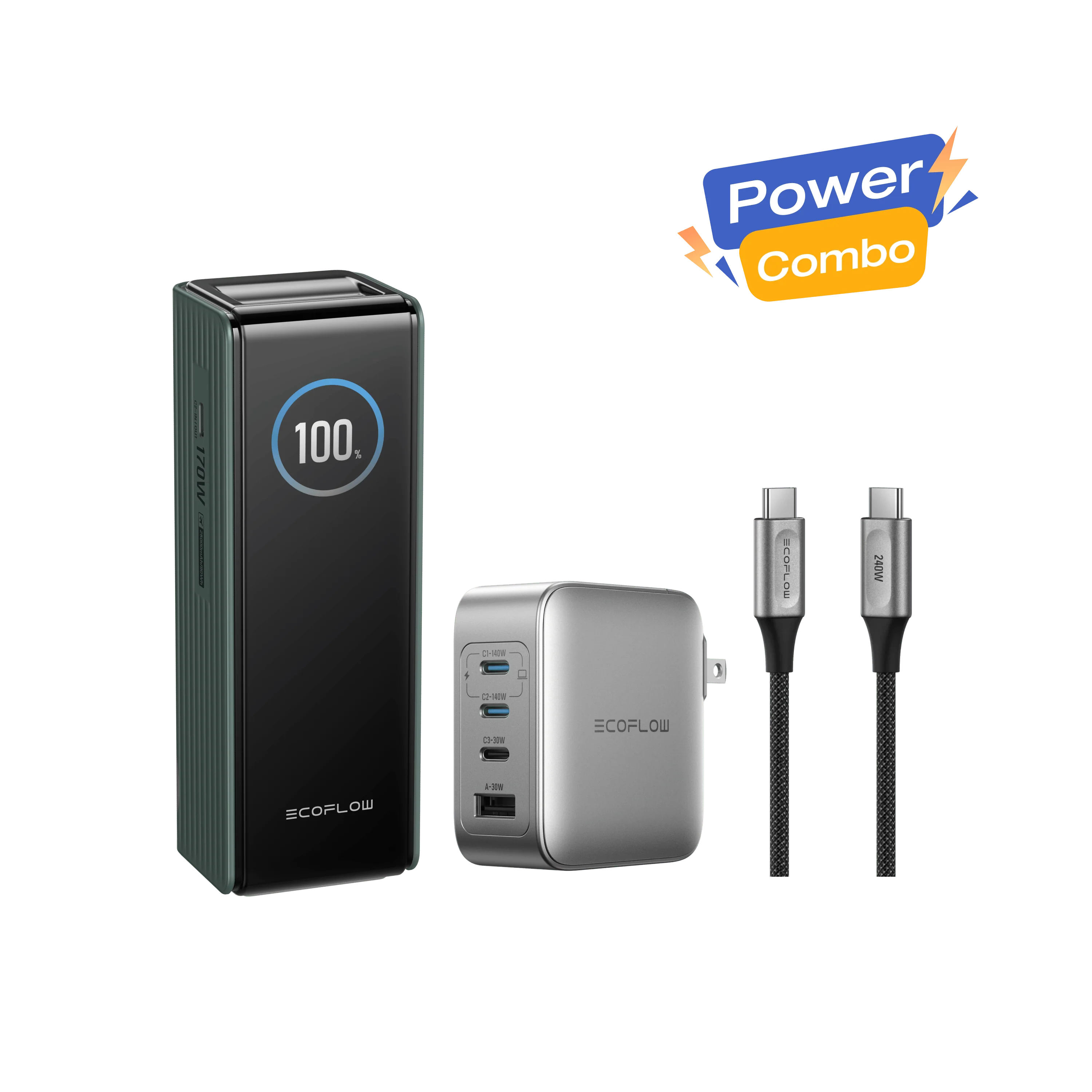 EcoFlow RAPID Power Bank (25,000mAh, 170W) + 140W Charger + 240W Cable - Image 2