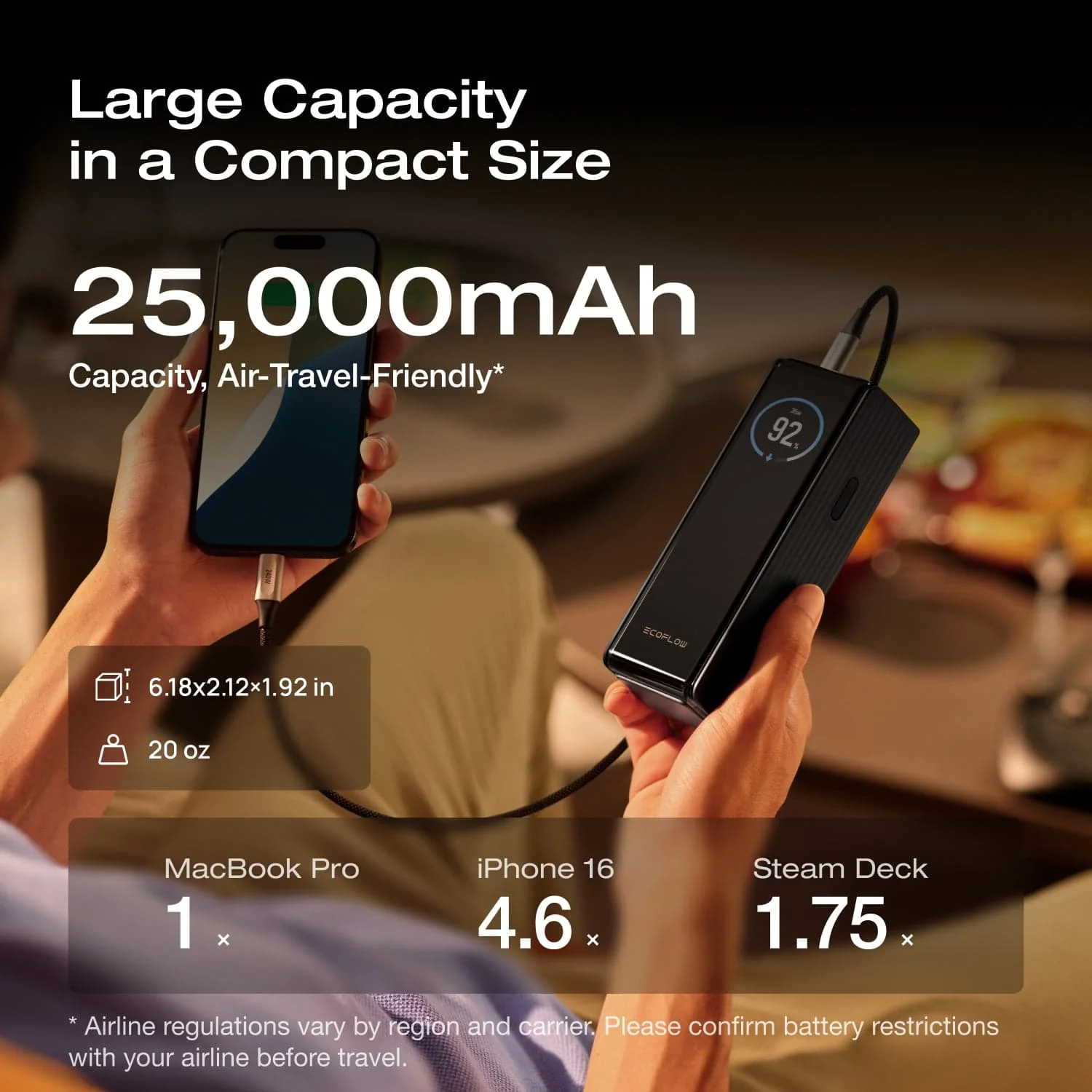 EcoFlow RAPID Power Bank (25,000mAh, 170W) - Image 5
